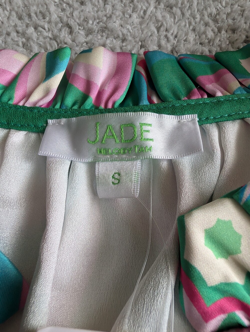🌼B2G1🌼 Jade Melody Tam Retro Floral Tie-Waist Midi Dress NWT - Picture 5 of 9